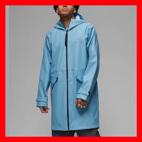 Nike Jordan 23 Engineered Trench Jacket Blue Black DV7691 427 Men’s Size XXL